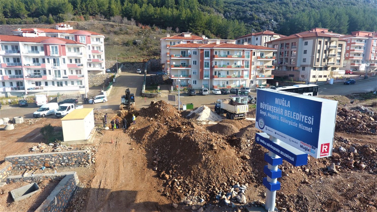 Menteşe evlerinin kanalizasyon sorunu kalkıyor