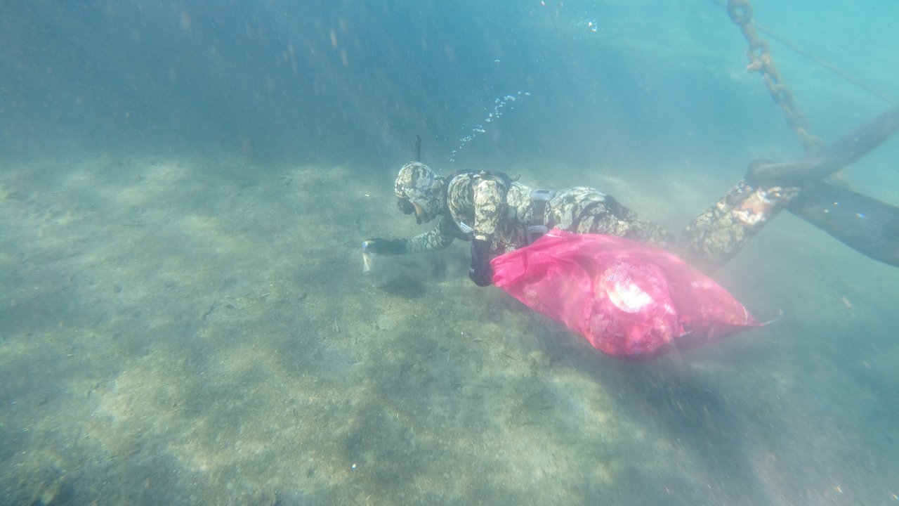 Kıyı ve deniz dibi temizliği yapıldı