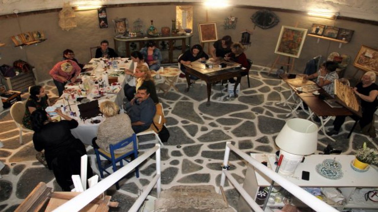 150 yıllık su sarnıcı sanat atölyesine dönüştü
