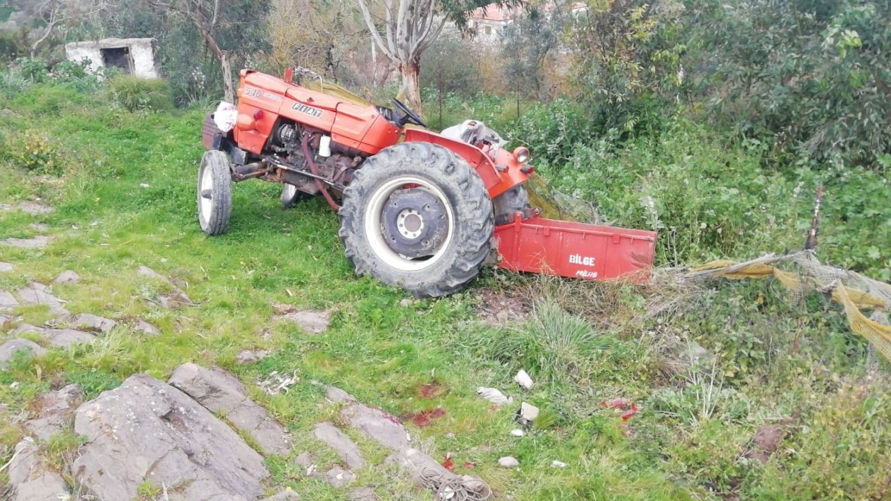 Traktörden düşen sürücü öldü
