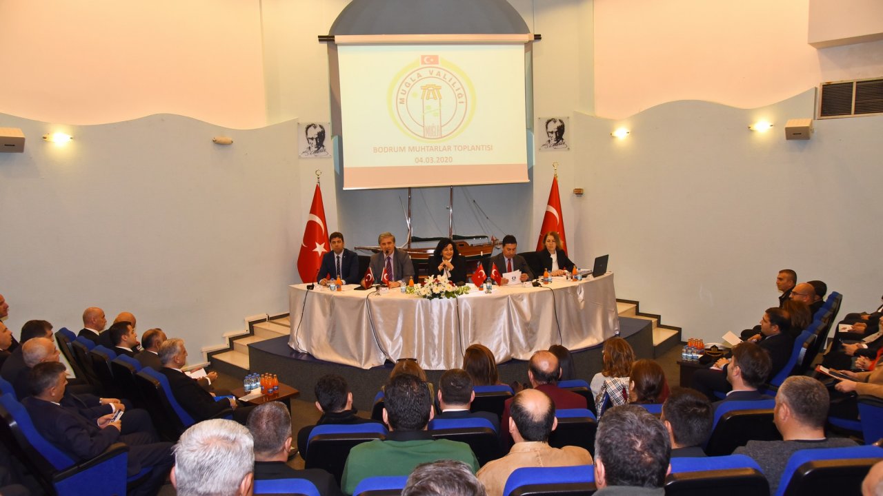 Bodrum’da muhtarlar toplantısı yapıldı