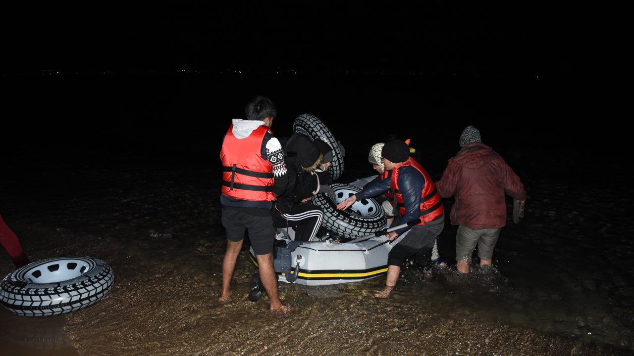 Bodrum sahilinde sığınmacıların tehlikeli yolculuğu