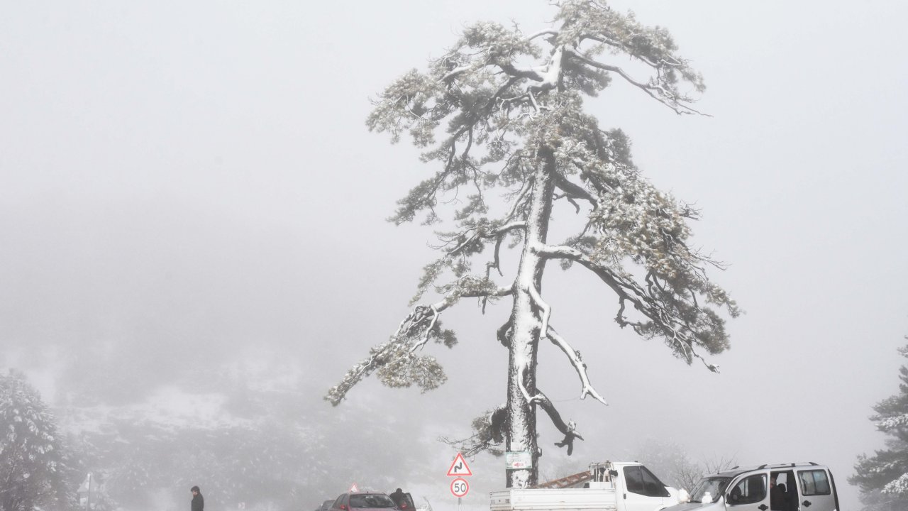 Yüksek kesimlere kar yağdı