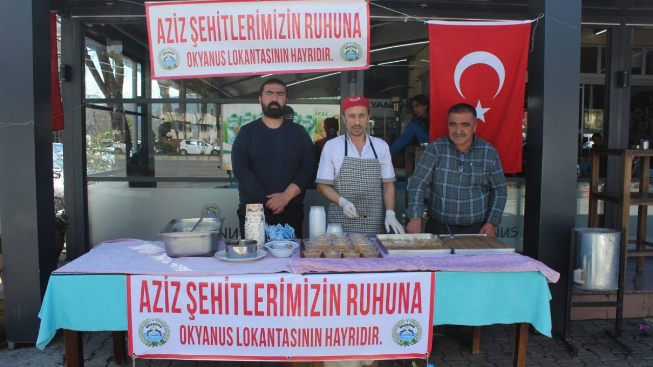 Okyanus Lokantası’ndan şehitlerimiz için helva hayrı