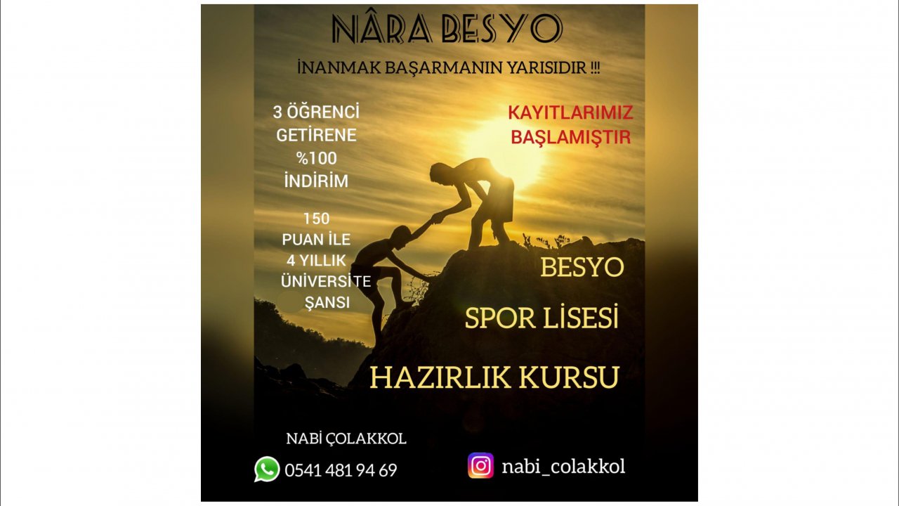 NARA BESYO hazırlık kursu açıldı