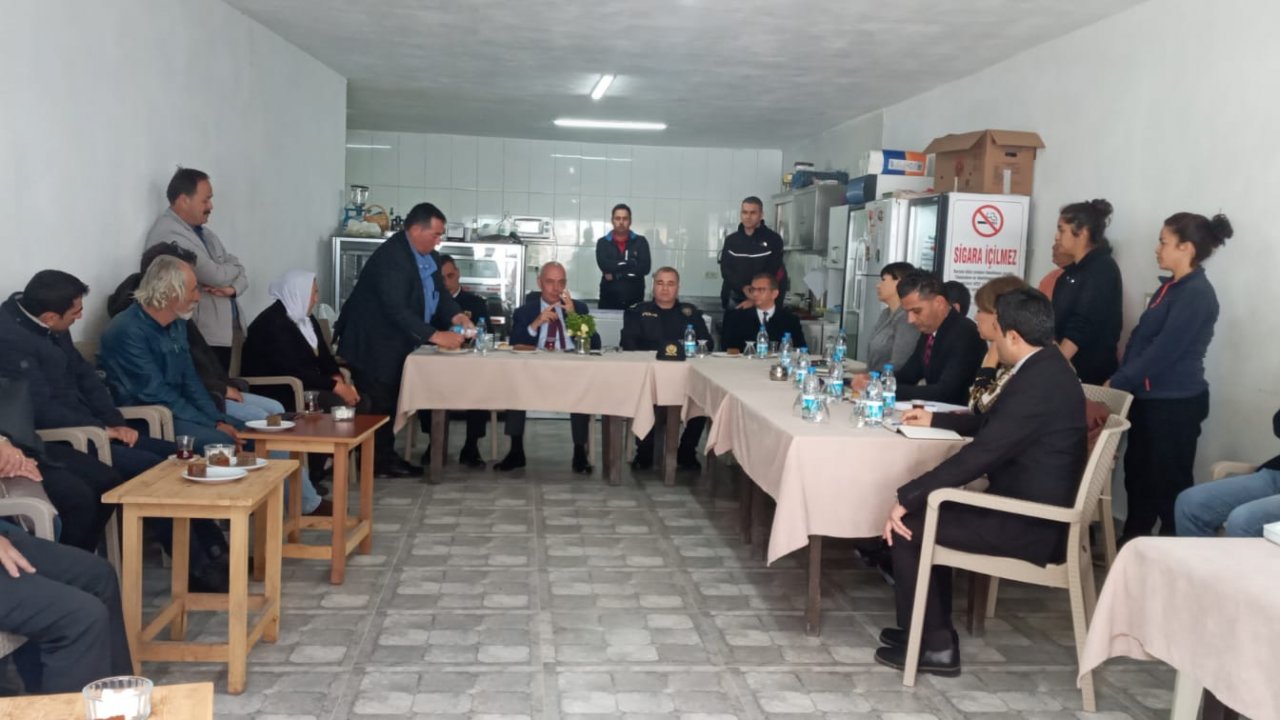 Marmaris'te halk ve güvenlik toplantısı yapıldı