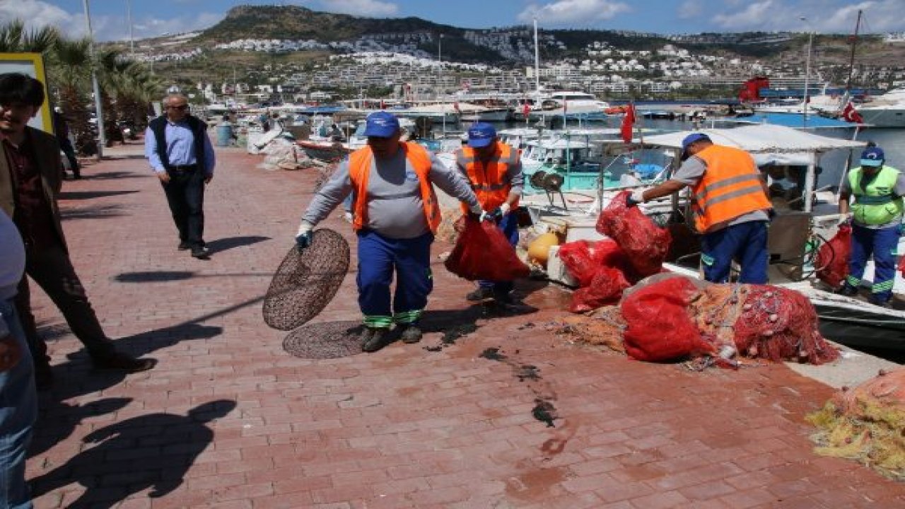Gündoğan'da deniz dibi temizliği