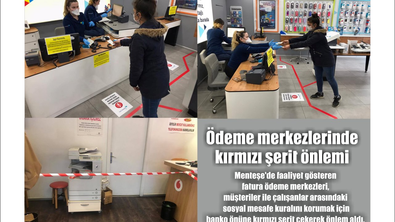 Ödeme merkezlerinde kırmızı şerit önlemi