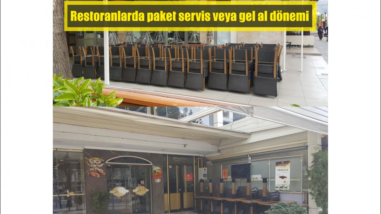 Restoranlarda paket servis veya gel al dönemi