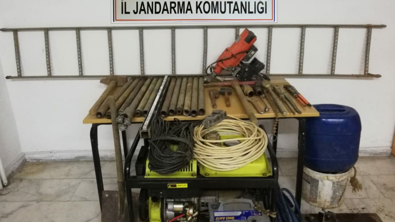 Kaçak kazı operasyonunda 7 kişi suçüstü yakalandı