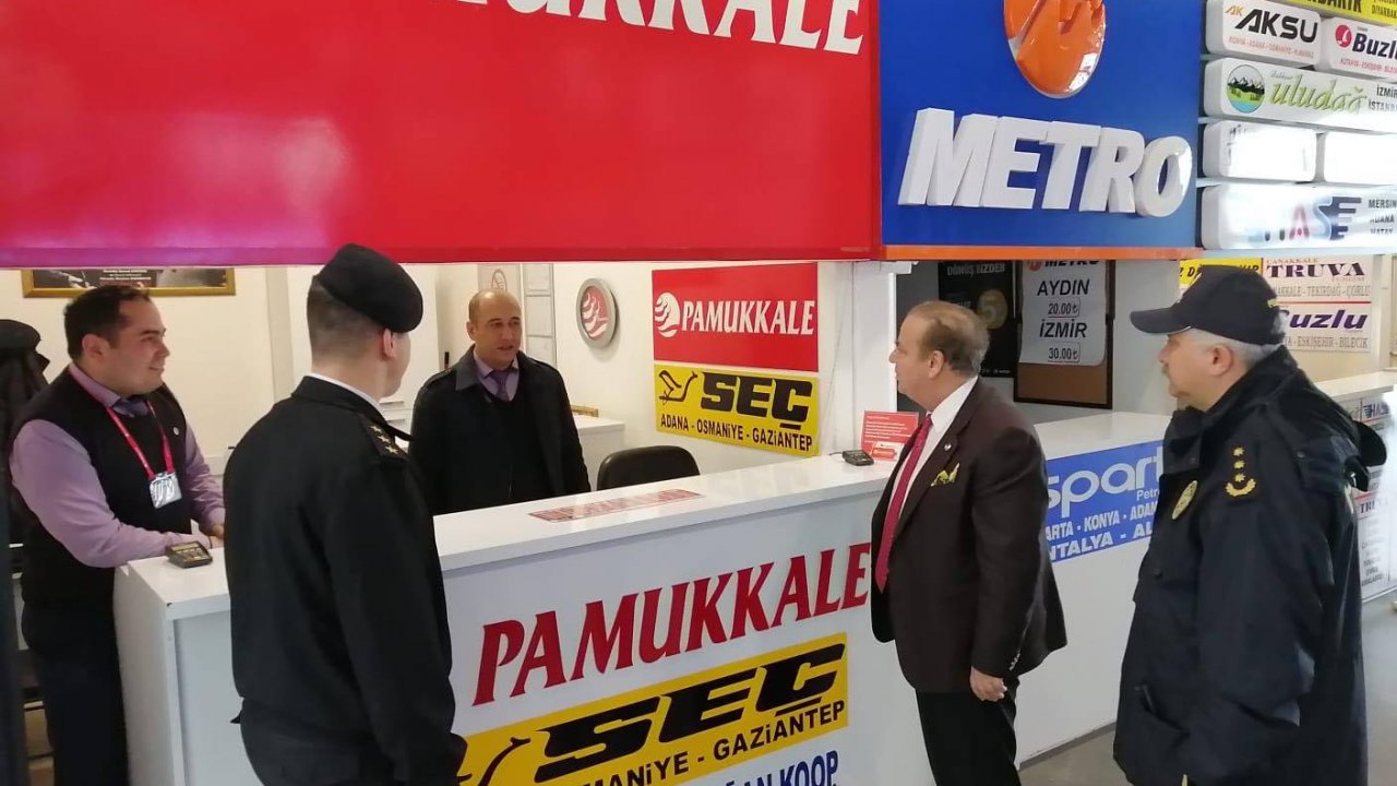 Menteşe Kaymakamından Otogar Denetimi