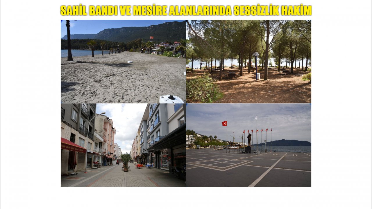 Sahil bandı ve mesire alanlarında sessizlik hakim