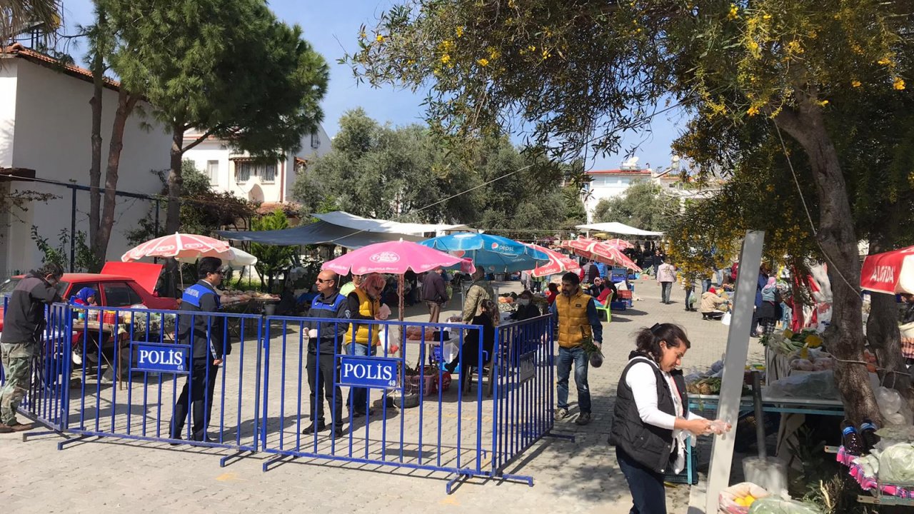 Pazar yerlerine giriş-çıkış kontrol altında