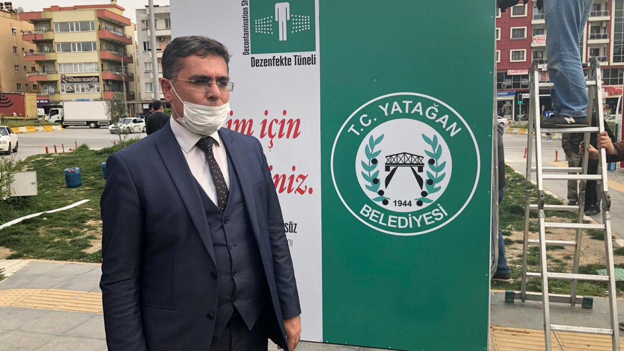 Yatağan Belediyesi 2 noktaya dezenfekte tüneli kurdu