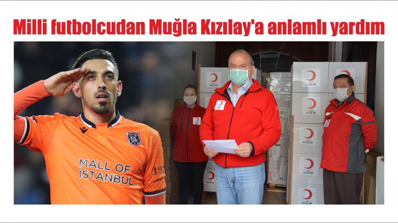 Milli futbolcudan Muğla Kızılay’a anlamlı yardım