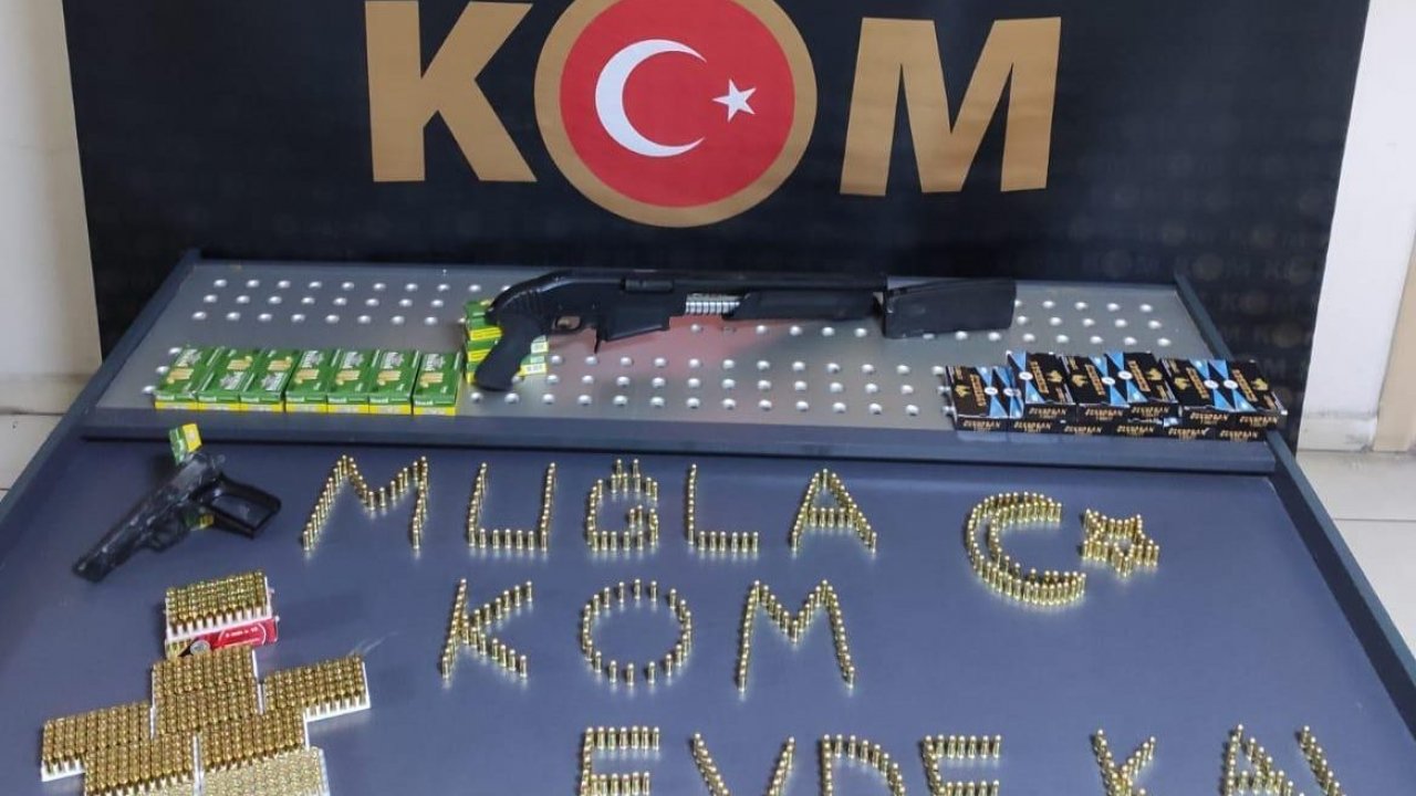 Muğla'da ruhsatsız tüfek ve fişek operasyonu