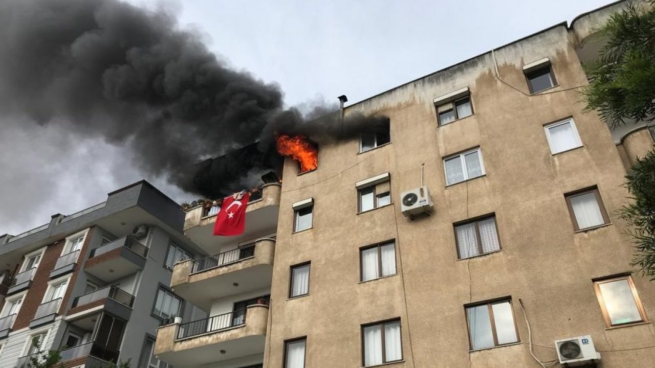 Muğla'da evde çıkan yangında patlayan tüp korkuttu