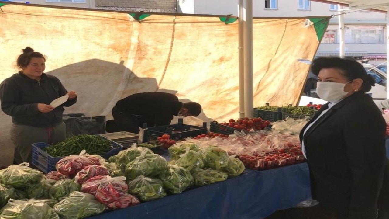 Vali Civelek, Üretici Pazarını Ziyaret Etti