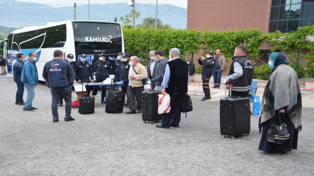 Almanya’dan Muğla’ya gelen vatandaşlar memleketlerine gönderildi