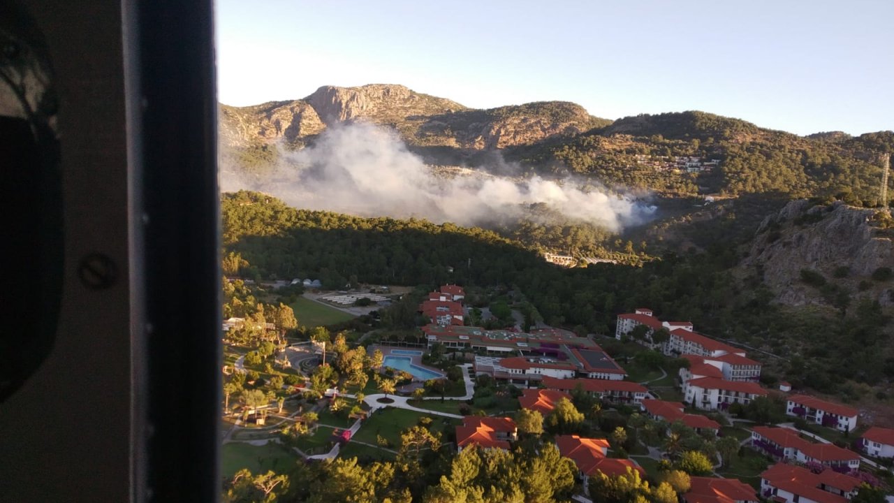 Sarıgerme’de yangın