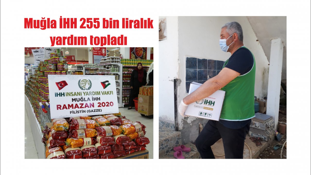 Muğla İHH 255 bin liralık yardım topladı
