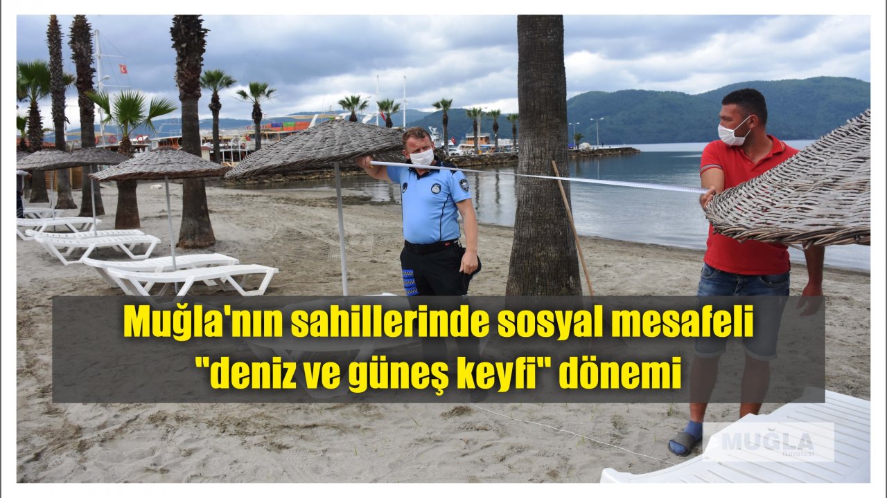 Sahillerde sosyal mesafeli dönem