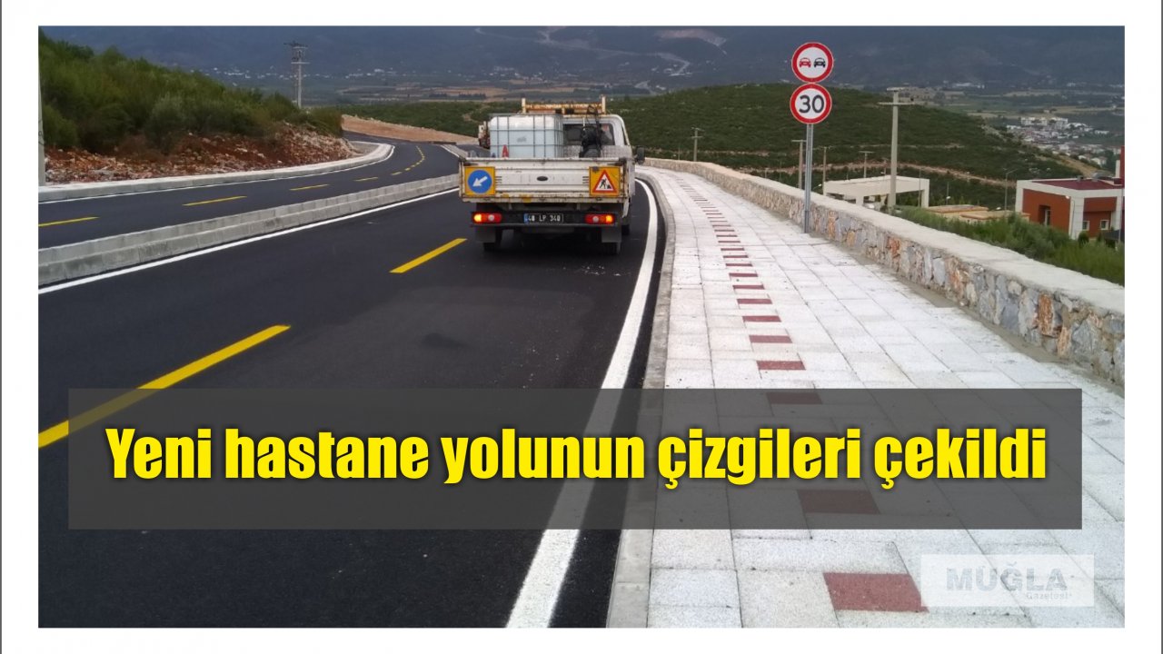 Yeni hastane yolunun çizgileri çekildi