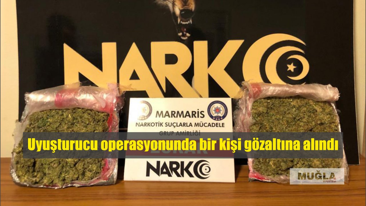 Uyuşturucu operasyonunda bir kişi gözaltına alındı