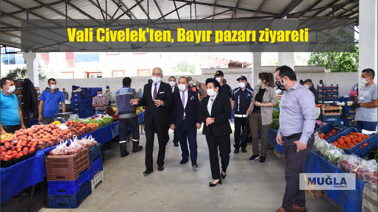 Vali Civelek’ten, Bayır pazarı ziyareti