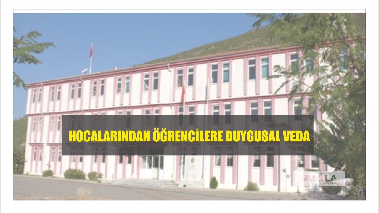 Hocalarından öğrencilere duygusal veda