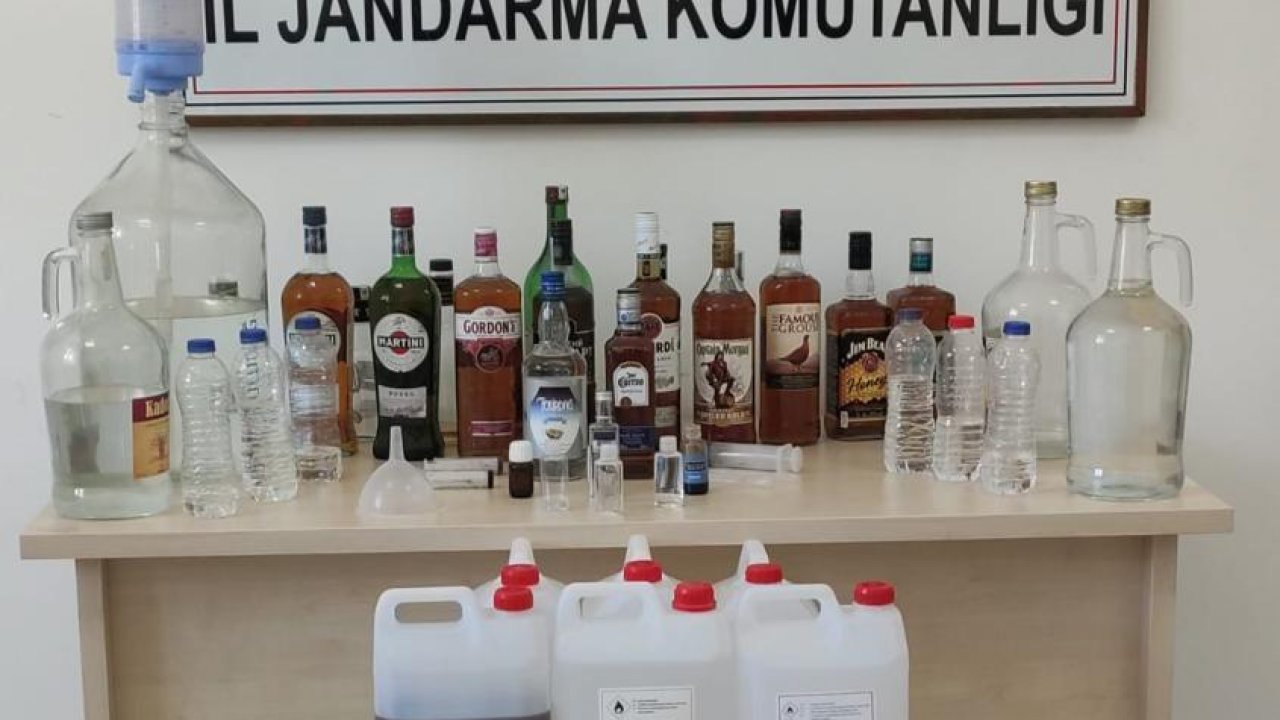 Kaçak içki üretenlere gözaltı