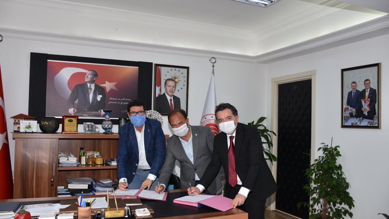 Güvenlik bandı ile ürünler sofrada