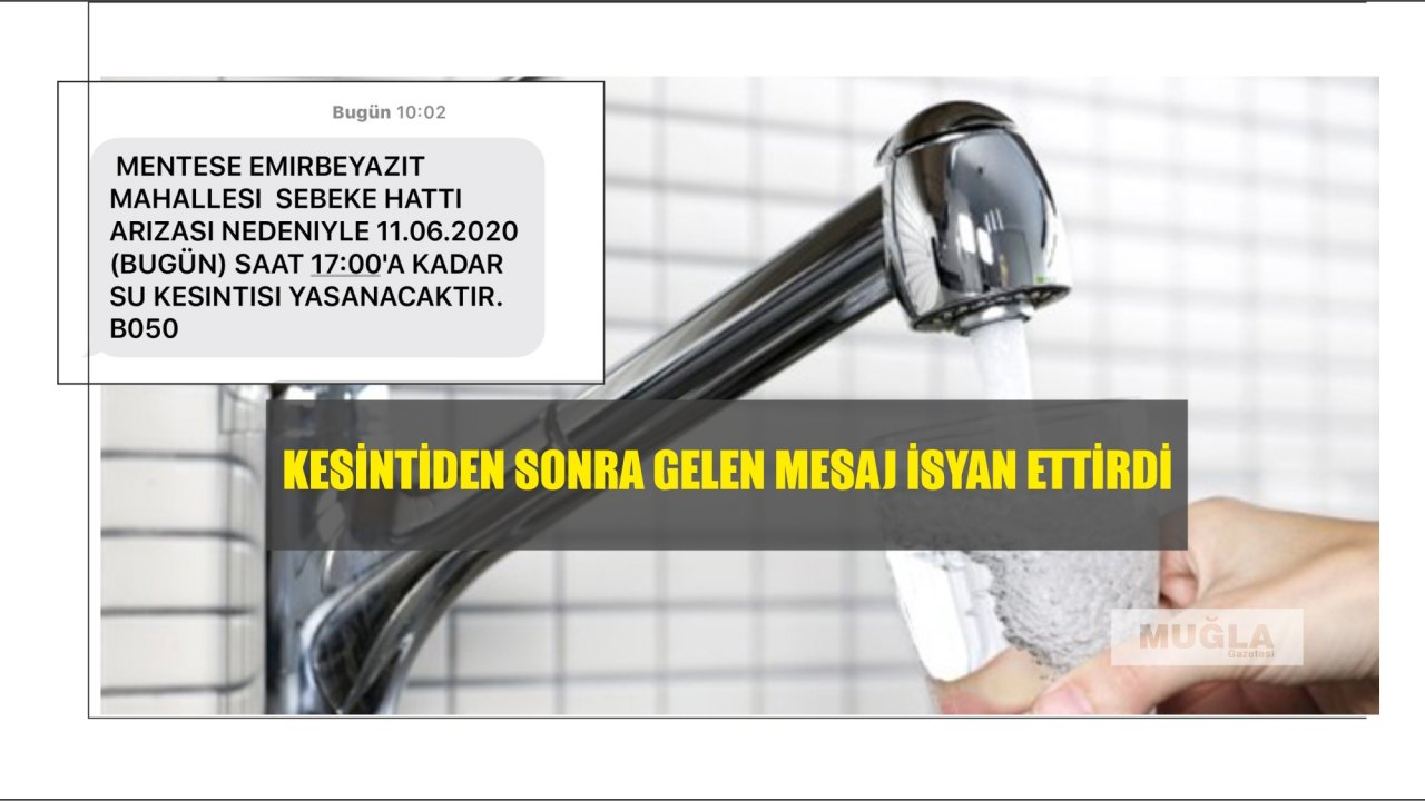 Kesintiden sonra gelen mesaj isyan ettirdi