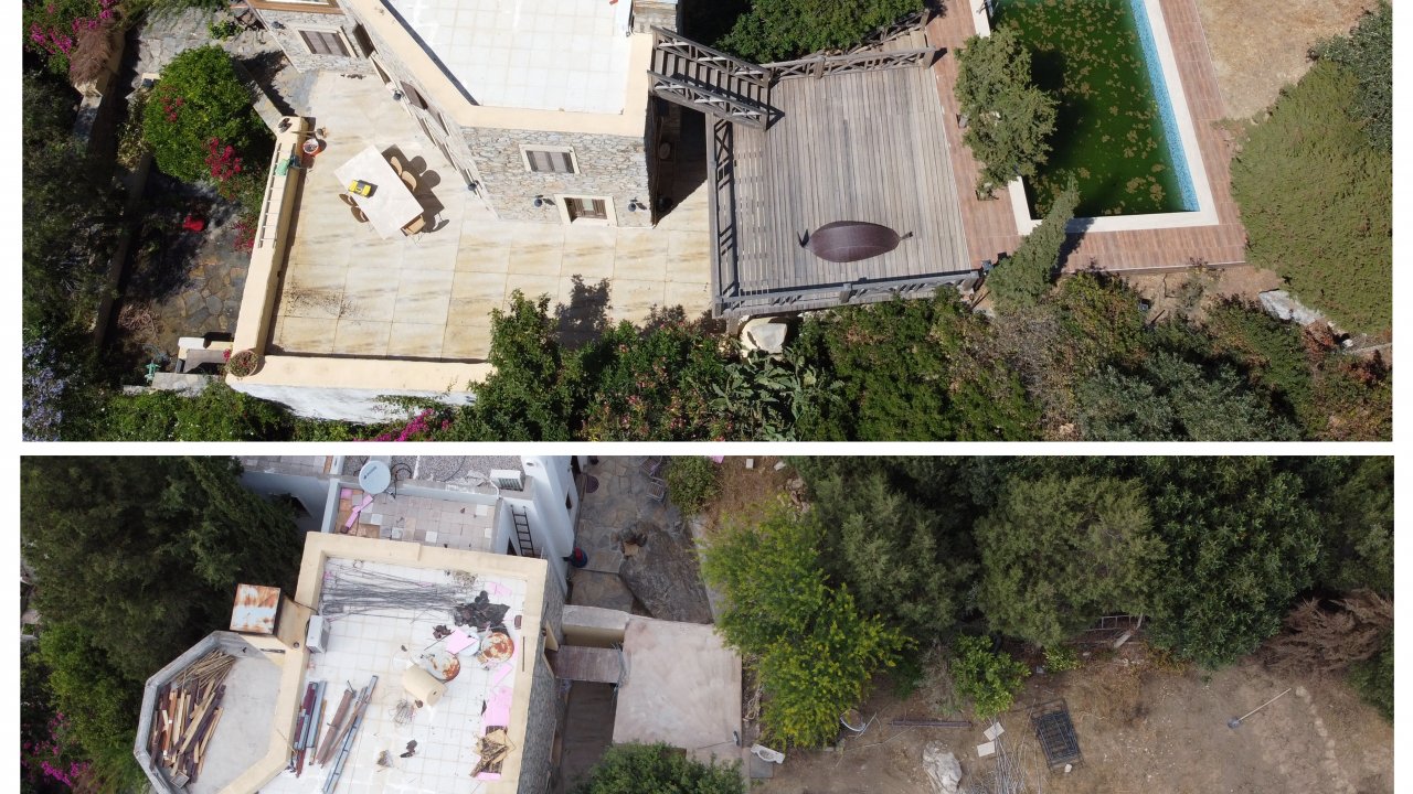 Can Dündar'ın villasının havuzu yıkılarak molozla dolduruldu