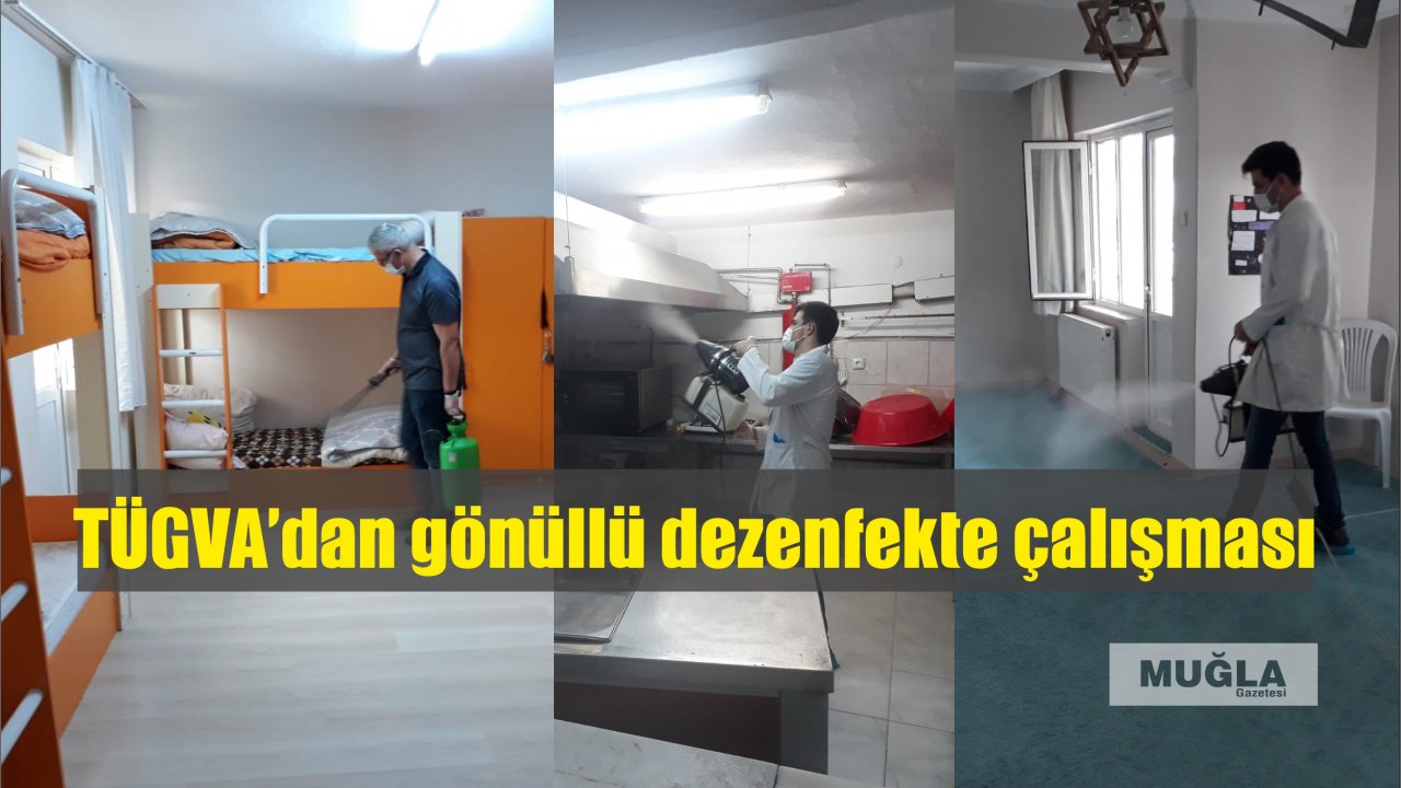 TÜGVA’dan gönüllü dezenfekte çalışması