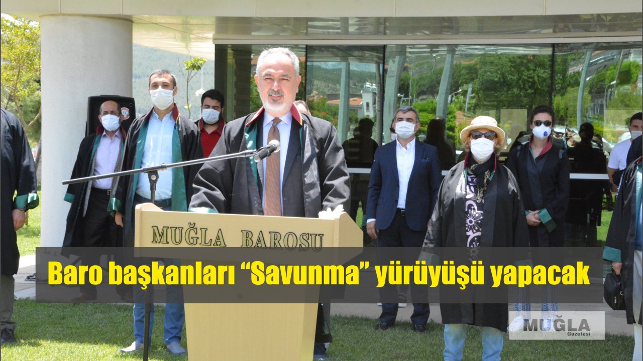 Baro başkanları “Savunma” yürüyüşü yapacak