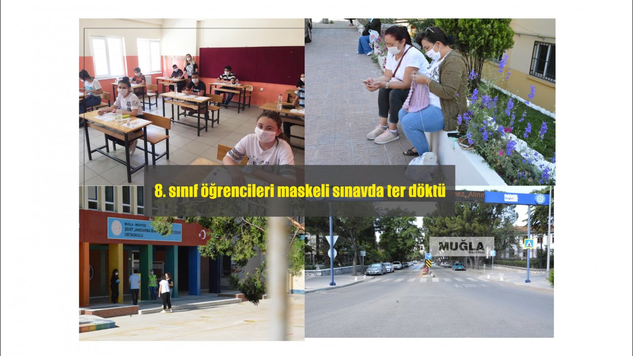 Maskeli sınav heyecanı