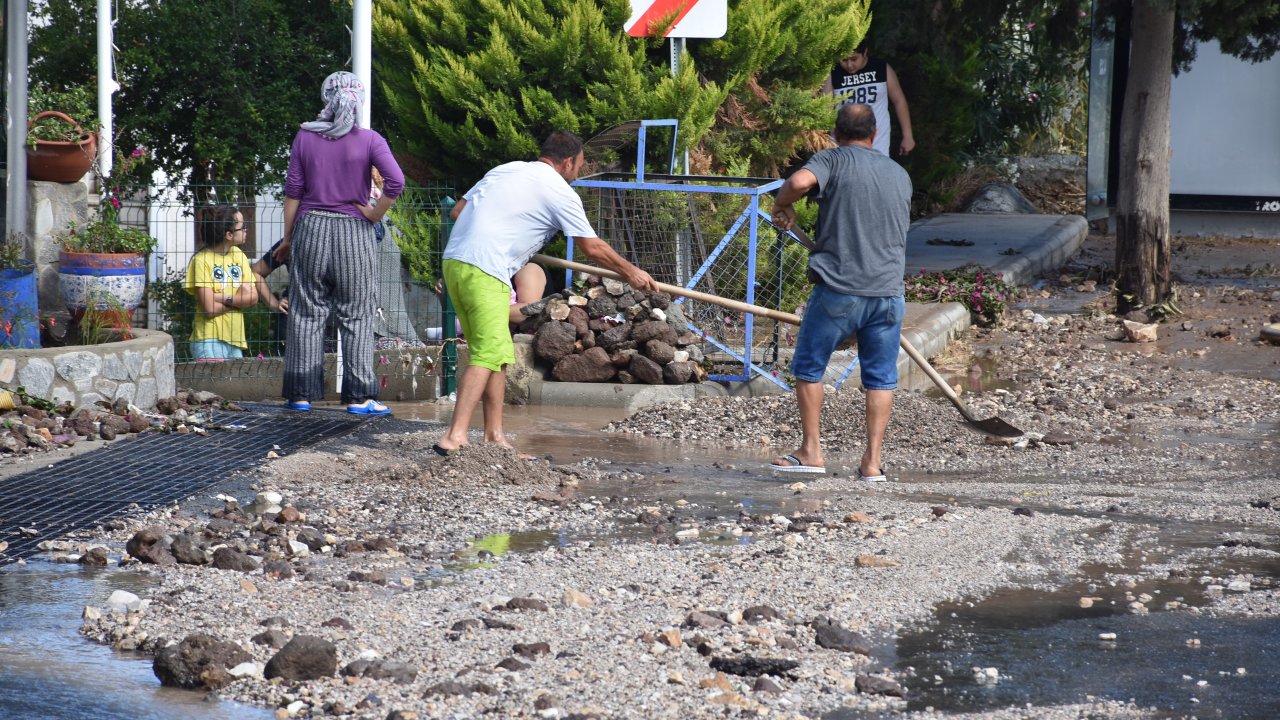 Bodrum'da içme suyu isale hattında patlama