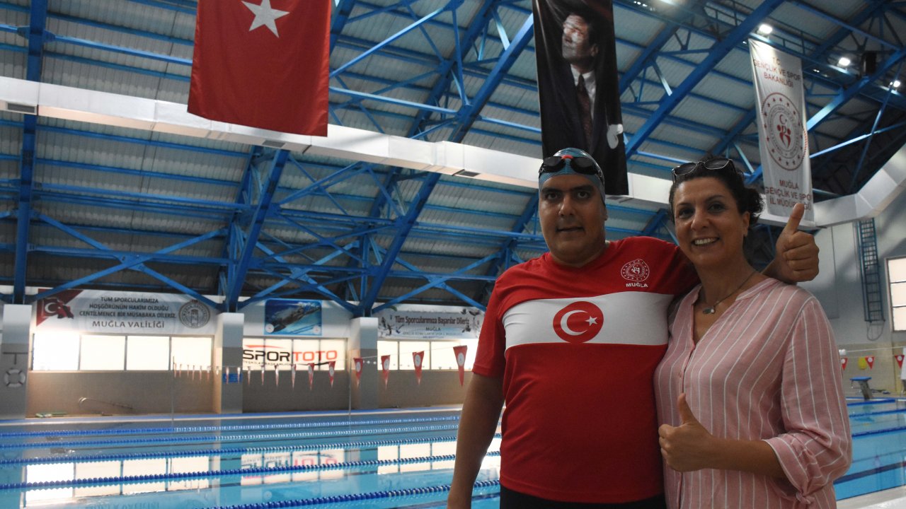 Zihinsel engelli yüzücü 