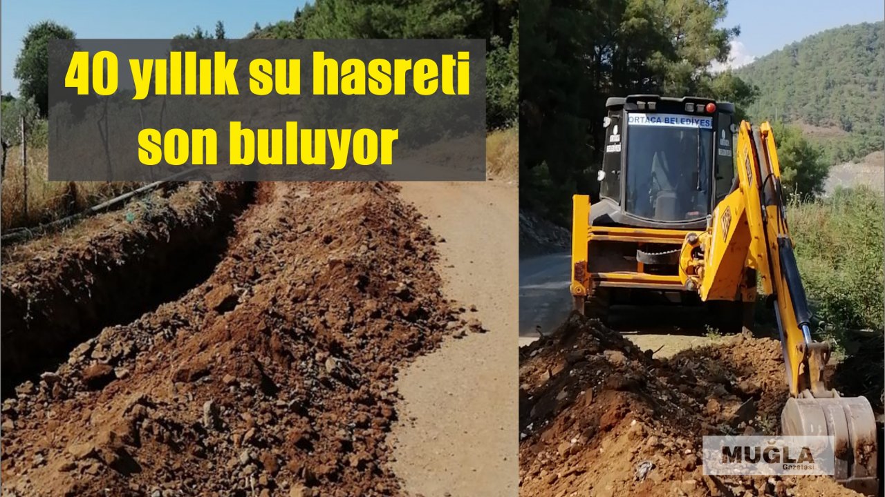 40 yıllık su hasreti son buluyor