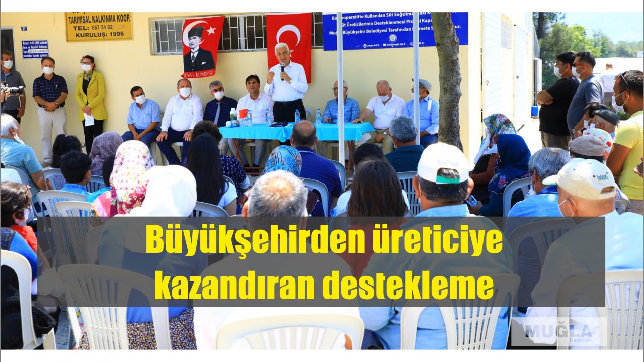 Büyükşehirden üreticiye kazandıran destekleme