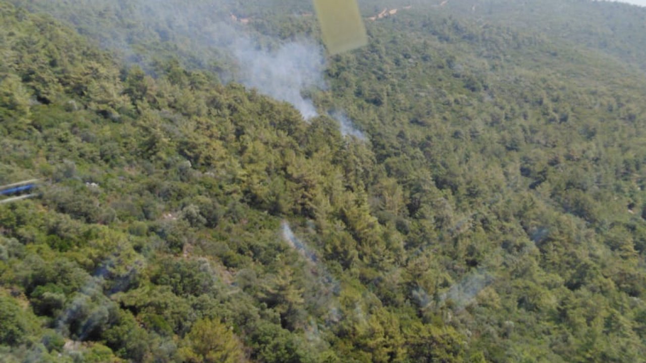 Marmaris'te çıkan orman yangını söndürüldü
