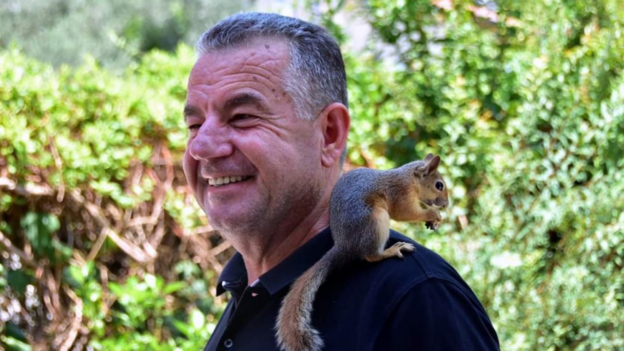 Yavru sincap ailenin bir üyesi oldu