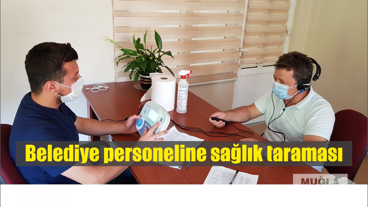 Belediye personeline sağlık taraması