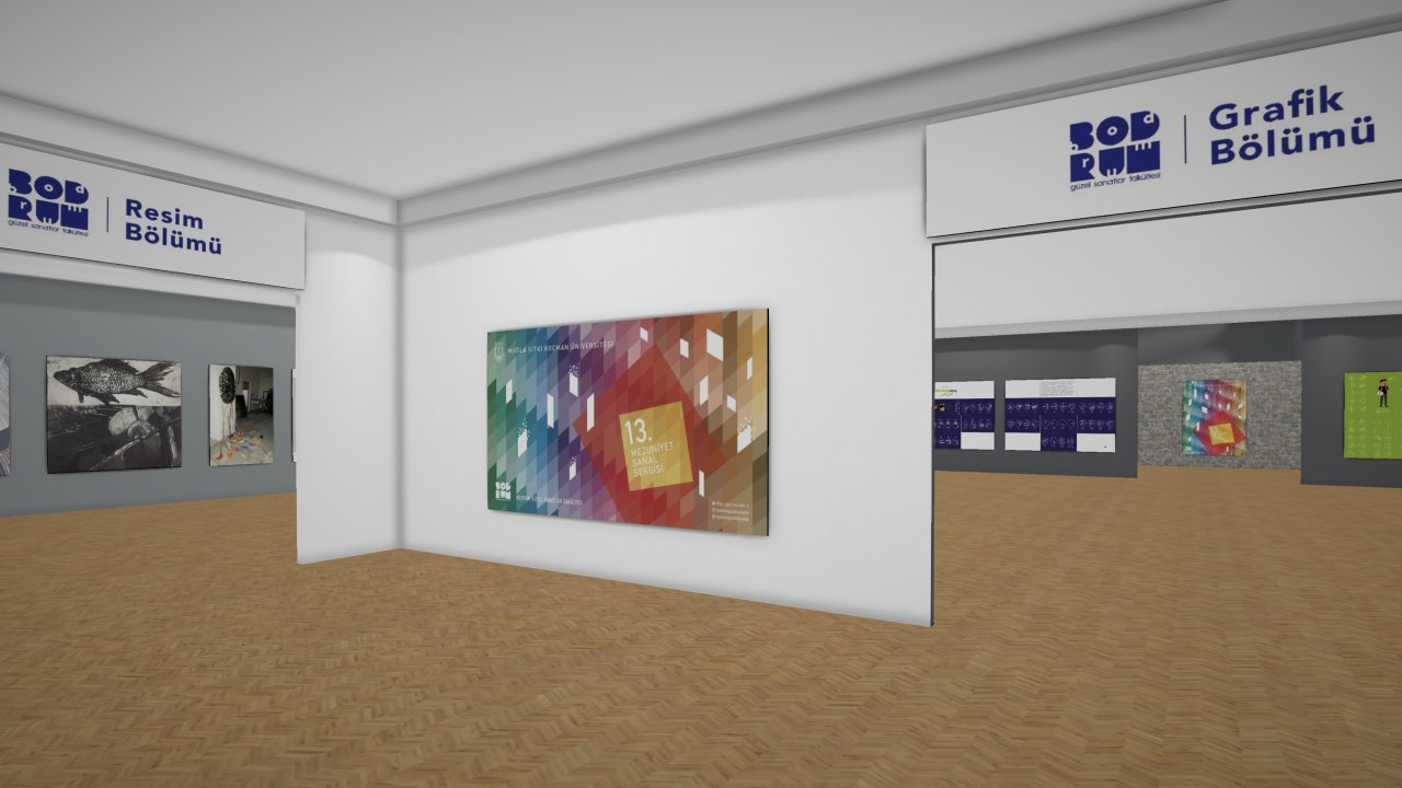 Mezuniyet sergisi sanal ortamda açıldı