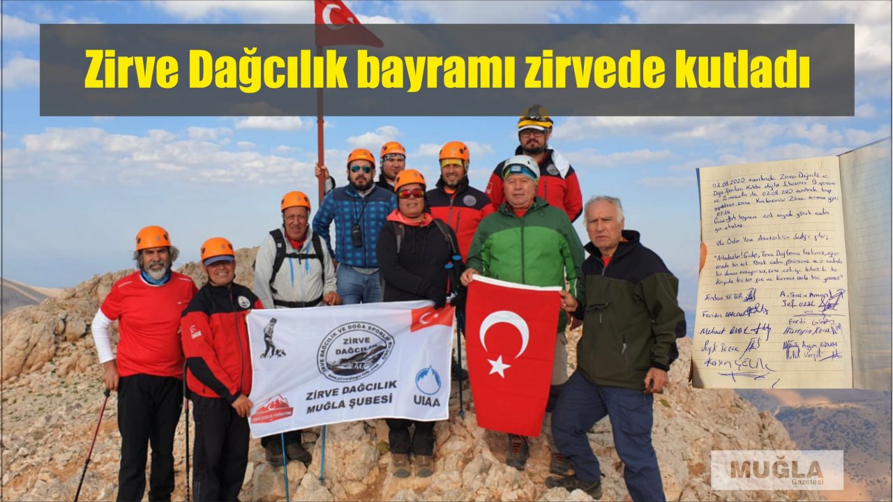 Zirve Dağcılık bayramı zirvede kutladı
