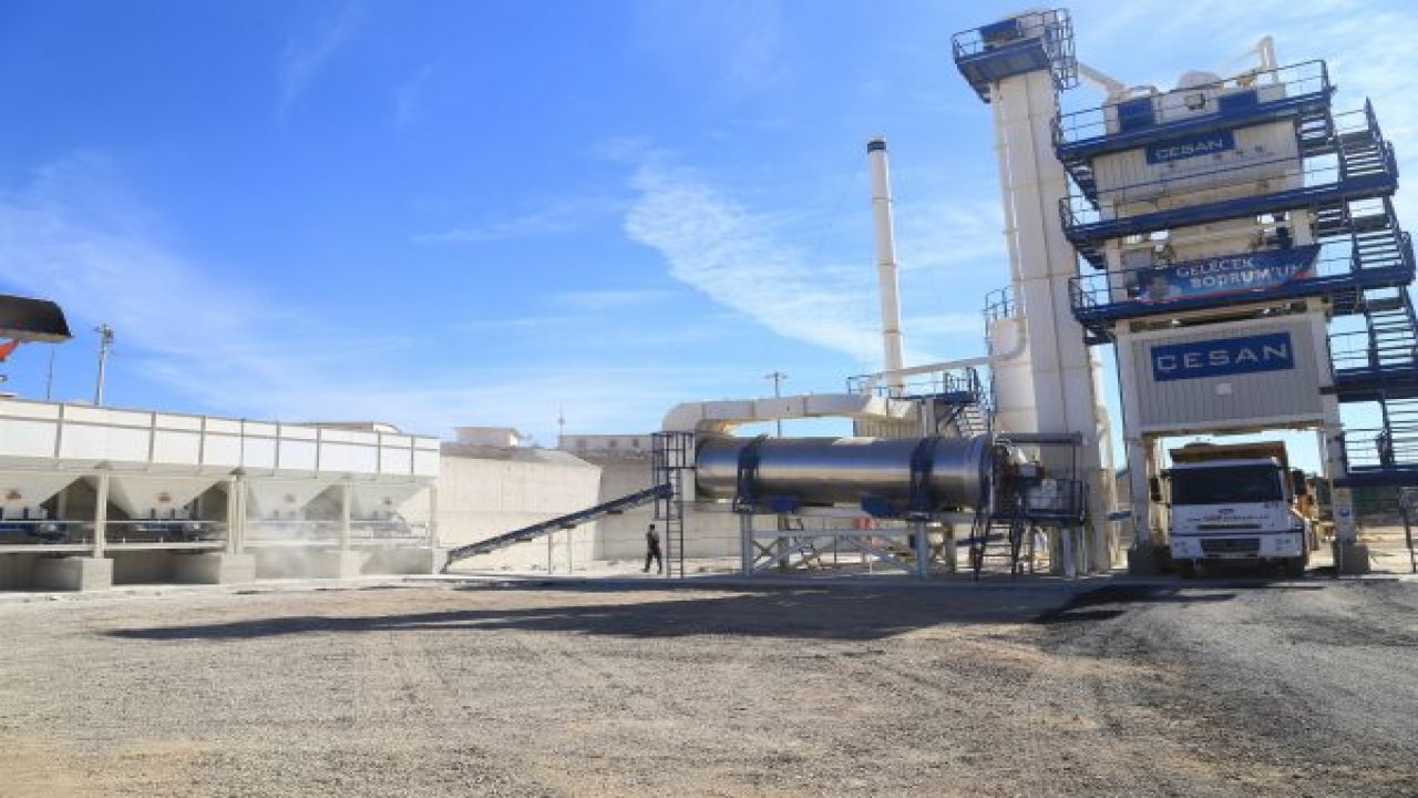 Asfalt plenti tam kapasite çalışmaya başladı