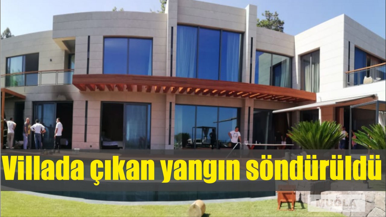 Villada çıkan yangın söndürüldü