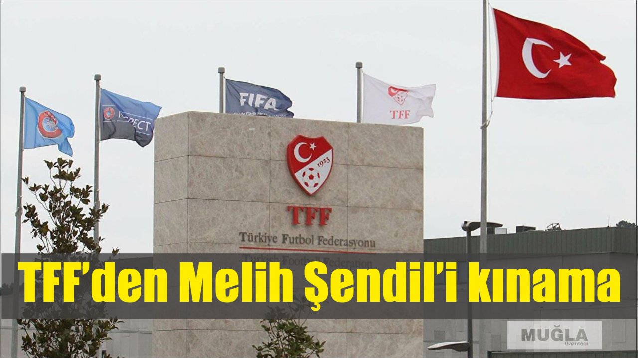 TFF’den Melih Şendil’e kınama