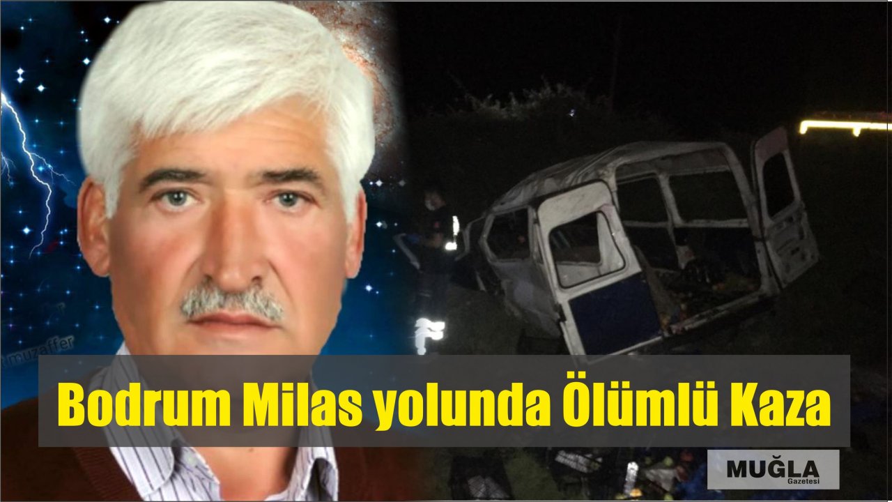 Bodrum-Milas yolunda ölümlü kaza